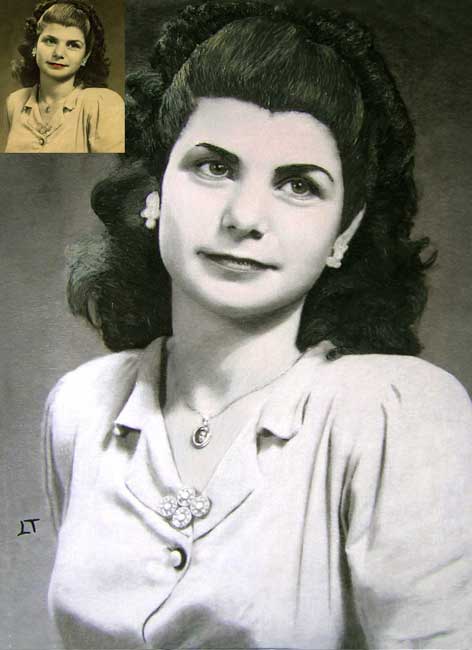 regalos originales para bodas de oro en un retrato al óleo
